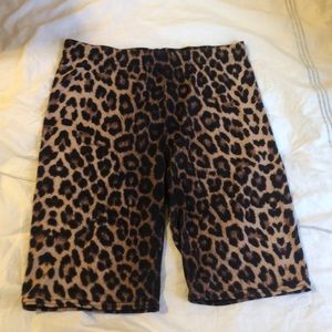 Cotton cheetah biker shorts!